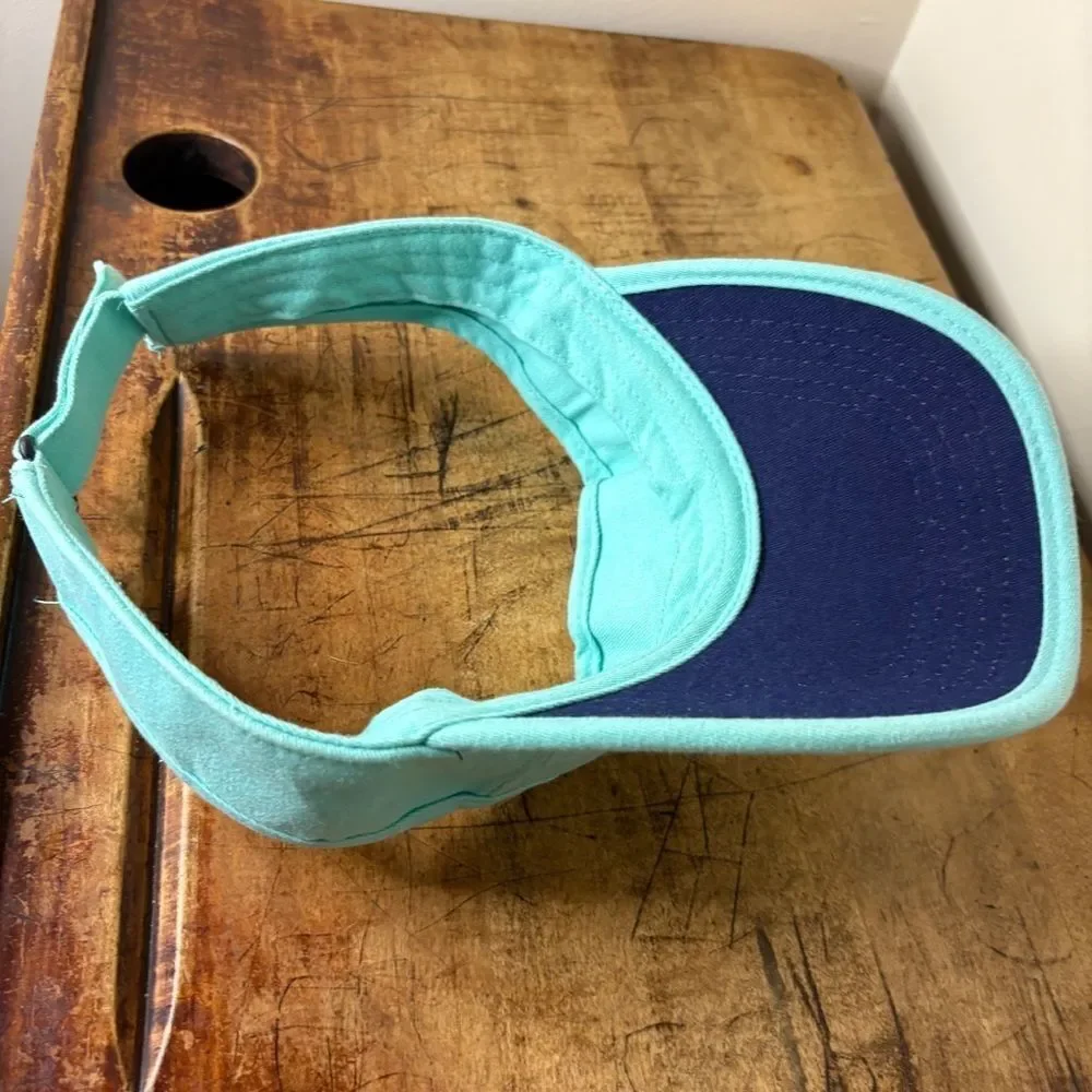 Guy Harvey Turquoise Visor Embroidered Marlin Fish Adult Unisex Adjustable